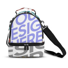 Cargar imagen en el visor de la galería, Bolsa de Almuerzo de Doble Capa con Correa Escolar para Infantil Mujer Trabajo XB0602047 Personalizada Impresion Completa de Múltiples Imágenes con Foto Logo Patrón Texto