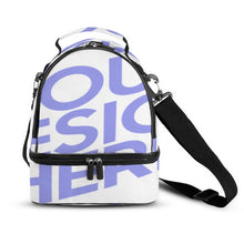 Cargar imagen en el visor de la galería, Bolsa de Comida de Doble Capa de Bandolera / Bolsa de Almuerzo de Hombro XB0602047 Personalizada de Una Imagen con Foto Logo Patrón Texto