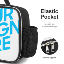 Cargar imagen en el visor de la galería, Bolsa de almuerzo desmontable bolsa aislante lonchera reutilizable a prueba de fugas contenedor de almuerzo personalizado con patrón foto texto