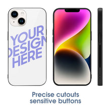Cargar imagen en el visor de la galería, Carcasa / Funda de Vidrio para Apple iPhone 14 / 14 Plus / iPhone 14 Pro / 14 Pro Max para Mujer Hombre 3C0705127 Personalizada Impresion Completa de Una Imagen con Foto Logo Patrón Texto
