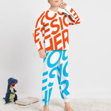 Cargar imagen en el visor de la galería, Traje / Conjunto de pijama suave con estampado para niños JTZ Personalizado con Impresión Completa de una imagen con Foto Logo Patrón Texto