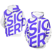 Cargar imagen en el visor de la galería, Sudadera con capucha para hombre A37H sudadera con capucha gráfica personalizado con patrón foto texto (impresión de imagen única)