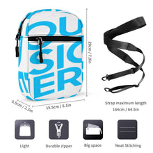Cargar imagen en el visor de la galería, Bolso de Bandolera de tela oxford Pequeño Bolsa de Mensajero Bolso de Hombro Q026 Personalizado de una imagen con Foto Logo Patrón Texto