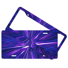 Cargar imagen en el visor de la galería, Marco de placa de matrícula (cuatro orificios redondos + combinación de placa de matrícula) QC1101016 Personalizado Personalizada con Foto, Texto o Logo