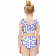 Cargar imagen en el visor de la galería, Traje de Baño con Tirantes de Moda para Niñas NT022 Personalizado con Impresión Completa con Foto Logo Patrón Texto