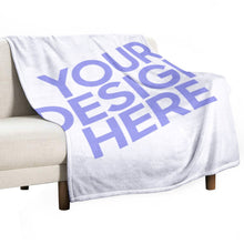 Cargar imagen en el visor de la galería, Manta / Cobija Suave 300g Franela Antibolitas para Niños Adultos Familia JJ0519693 Personalizada con Impresión Completa de Una Imagen con Foto Texto Patrón