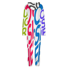 Cargar imagen en el visor de la galería, Ropa de estar por casa de una pieza con cremallera para hombres y mujeres personalizado con patrón foto texto (impresión de imágenes múltiples)