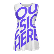 Cargar imagen en el visor de la galería, Disfraz ropa de animadora uniforme para mujer personalizado con foto patrón texto (impresión de imagen única)