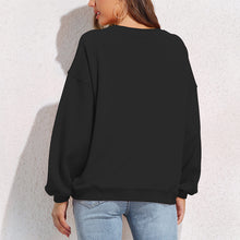 Cargar imagen en el visor de la galería, Sudadera blusa holgada casual con cuello redondo y manga abullonada para mujer D-61 NZ2205128 Personalizada con Foto, Texto o Logo