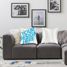 Cargar imagen en el visor de la galería, Funda de Cojín de Satín (2 piezas) con Impresión a Una Cara Personalizado Personalizada con Foto, Texto o Logo