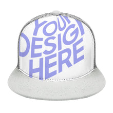 Cargar imagen en el visor de la galería, Gorra de Béisbol con Borde Plana Ajustable Snapback para Mujer Hombre FS0809061 Personalizada Impresión de Una Imagen con Foto Logo Patrón Texto