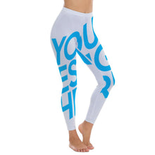 Cargar imagen en el visor de la galería, Pantalones Deportivos de Yoga Mallas de Fitness Ejercicio de Cintura Alta para Mujer SY010 Personalizados con Impresión Completa de una imagen con Foto Logo Patrón Texto