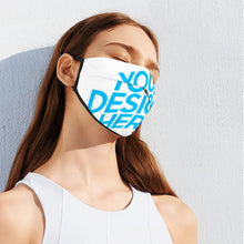 Cargar imagen en el visor de la galería, Mascarilla de Nariz Abierta KZ08 sin Filtro de Poliéster con Diseño Personalizado de Tus Textos o Fotos