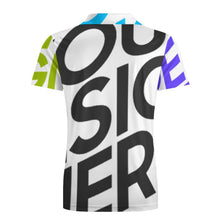 Cargar imagen en el visor de la galería, Polo / Camiseta de Manga Corta para hombre HT Personalizado con Impresión Completa de múltiples imágenes con Foto Logo Patrón Texto
