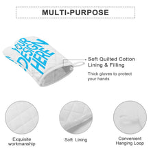 Cargar imagen en el visor de la galería, Conjunto de dos unidades Manpolas de cocina Manopla Termica Guantes aislados JJ0522071 Personalizado con Foto o Mensajes de Texto