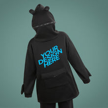 Cargar imagen en el visor de la galería, Sudadera de Rana Manga Larga con Capucha de Cremallera para mujer hombre NZ2205106 Personalizada Impresión a doble cara con Foto Logo Patrón Texto