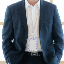 Cargar imagen en el visor de la galería, Tarjetero de identificación de plástico vertical de trabajo estudiante con cordón, JJ0529039 Personalizado con Impresión Completa con Foto Logo Patrón Texto