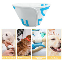 Cargar imagen en el visor de la galería, Collar con forma de cono de mascota ajustable para gatos, perros, conejos, collar protector de plástico Elizabeth para curación de heridas, práctica cubierta para cuello, pequeño y mediano CW1503001 Personalizado Personalizada con Foto, Texto o Logo
