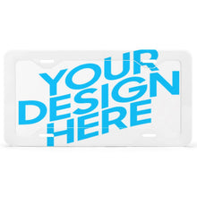 Cargar imagen en el visor de la galería, Marco de matrícula placa de matrícula de aluminio impreso, 4 agujeros de tornillo, capa transparente de protección UV, resistente a la intemperie QC1101017 Personalizado Personalizada con Foto, Texto o Logo