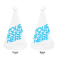 Cargar imagen en el visor de la galería, Gorro de Papá Noel de Navidad con Diseño Personalizado Personalizada de Tus Nombres o Fotos