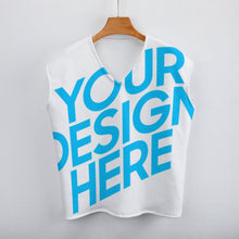 Cargar imagen en el visor de la galería, Chaleco / Suéter / Jersey de punto sin mangas cuello en V moderno para mujer MY06 Personalizado con Impresión Completa de múltiples imágenes con Foto Logo Patrón Texto