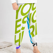 Cargar imagen en el visor de la galería, Pantalones de pijama para niños y niñas D29P Pantalones de dormir suaves personalizado con patrón foto texto (impresión de imágenes múltiples)