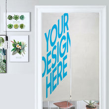 Cargar imagen en el visor de la galería, Cortina de Puerta Blanca de Alta calidad con Diseño Personalizado Personalizada con Foto, Texto o Logo