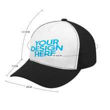 Cargar imagen en el visor de la galería, Gorra de Béisbol de Goma para hombre uso diario con abertura para coleta, cómoda, deportiva Personalizado Personalizada con Foto, Texto o Logo