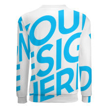 Cargar imagen en el visor de la galería, Sudadera sin capucha casual con estampado para hombre FS0816074 Personalizada con Impresión Completa de una imagen con Foto Logo Patrón Texto