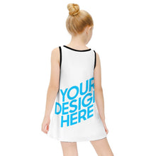 Cargar imagen en el visor de la galería, ET018 Vestido sin Mangas para Niños con Diseño Personalizado de Tus Textos o Fotos Online