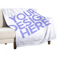 Cargar imagen en el visor de la galería, Manta / Cobija Suave 300g Franela Antibolitas para Niños Adultos Familia JJ0519693 Personalizada con Impresión Completa de Una Imagen con Foto Texto Patrón