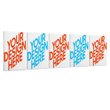 Cargar imagen en el visor de la galería, Combo de 5 Cuadros Colgantes de Lienzo con Diseño Personalizado de Tu Imagen o Nombre
