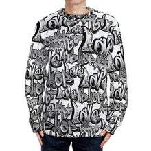 Cargar imagen en el visor de la galería, Suéter / Jersey de cuello redondo manga larga casual para hombre MY09 Personalizado con Impresión Completa de una imagen con Foto Logo Patrón Texto