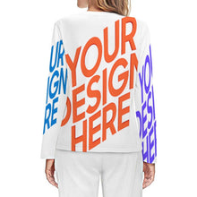 Cargar imagen en el visor de la galería, Camiseta de pijama de manga larga de calidad suave para mujer AL personalizado con patrón foto texto (impresión de imágenes múltiples)