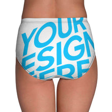 Cargar imagen en el visor de la galería, Braga / Ropa Interior Clásica Regular de Cintura Media para Mujer NZ208 Personalizada con Impresión Completa de una imagen con Foto Logo Patrón Texto