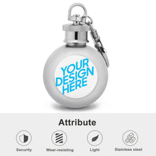 Cargar imagen en el visor de la galería, Petaca Pequeña de Alcohol (Pegatinas de Acrílico) con Diseño Personalizado Personalizada de Tus Imágenes o Textos
