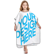 Cargar imagen en el visor de la galería, Poncho Toalla de Playa Grande Suave para Niños Niñas NT158 Personalizada con Impresión Completa con Foto Logo Patrón Texto