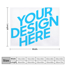 Cargar imagen en el visor de la galería, Manta de Felpa para Hogar con Diseño Personalizado de Tus Imágenes o Textos