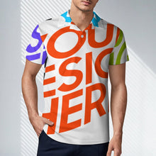 Cargar imagen en el visor de la galería, Polo / Camiseta de Manga Corta para hombre HT Personalizado con Impresión Completa de múltiples imágenes con Foto Logo Patrón Texto