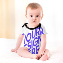 Cargar imagen en el visor de la galería, Peleles de bebé con botones 349P para niños y niñas personalizado con patrón foto texto (impresión de imagen única)