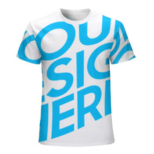 Cargar imagen en el visor de la galería, Camiseta de algodón manga corta para hombre con estampado completo FS0803137 Personalizada con Foto, Texto o Logo