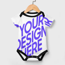 Cargar imagen en el visor de la galería, Peleles de bebé con botones 349P para niños y niñas personalizado con patrón foto texto (impresión de imagen única)