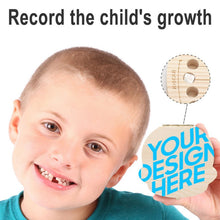 Cargar imagen en el visor de la galería, Caja de dientes de bebé, organizador de madera para niños para dientes de bebé, lindo recipiente de dientes para niños con pinzas y botella lanugo para mantener la memoria de la infancia YT1203000 Personalizado Personalizada con Foto, Texto o Logo