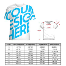 Cargar imagen en el visor de la galería, Camiseta Manga Corta Suave Casual de Verano para hombre NT Personalizada con Impresión Completa de una imagen con Foto Logo Patrón Texto