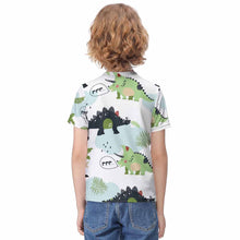 Cargar imagen en el visor de la galería, Camiseta manga corta suave estampada para niños ET023 Personalizada con Impresión Completa de una imagen con Foto Logo Patrón Texto