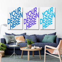Cargar imagen en el visor de la galería, Cuadros Imágenes Pintura de Múltiples Diseños Impresión Cuadrado Póster Colgante de 3 Paneles 3 Unidad Pintura de Lienzo Para una sola foto (Vertical2:3) Personalizado Personalizada con Foto, Texto o Logo