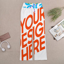 Cargar imagen en el visor de la galería, Pantalones de yoga rectos con cordones para mujer XP Personalizados con Impresión Completa de múltiples imágenes con Foto Logo Patrón Texto