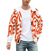 Cargar imagen en el visor de la galería, Chaqueta con Capucha Velcro de Deporte Multifuncional de Primavera Otoño Invierno para hombre A541 Personalizada con Impresión Completa de una imagen con Foto Logo Patrón Texto