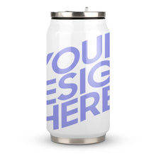 Cargar imagen en el visor de la galería, Taza tipo lata de aluminio de 304 Acero Inoxidable Reutilizable Estampada Completa con Tapa y Pajita para Cola Café Bebida JJ0520165 Personalizada con Foto Logo Patrón Texto