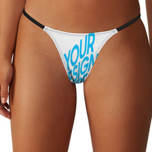 Cargar imagen en el visor de la galería, Tanga Sexy Hilo / G-string Braga Elástica sin Costuras Suave Cómoda con Estampado para Mujer D42 Personalizado Impresion Completa de Una Imagen con Foto Logo Patrón Texto
